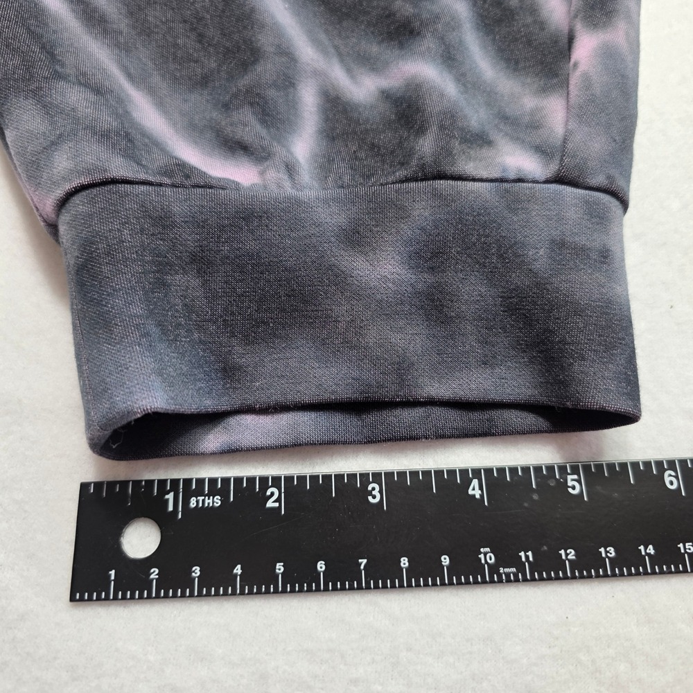 Torrid Purple Black Tie Dye Joggers Size 4 Plus Size Crop Sweatpants Pockets - Picture 10 of 12